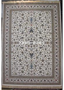 فرش کاشان طرح افشان کرم 1200 شانه