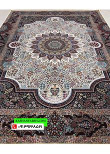فرش کاشان طرح سی گل 1200 شانه