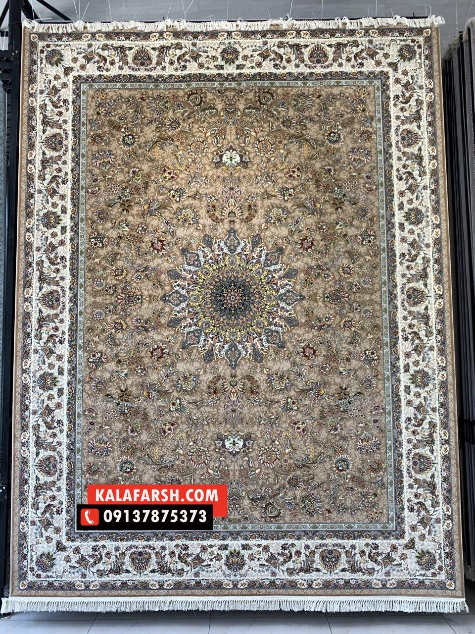 فرش کاشان طرح افشان قجری 1200 شانه