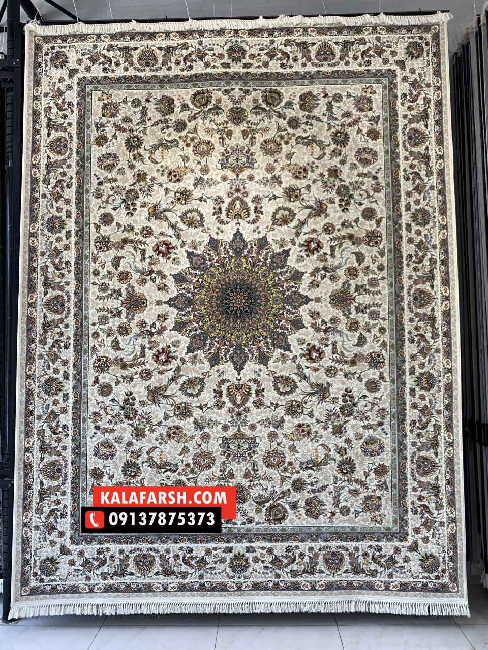 فرش کاشان طرح افشان قجری 1200 شانه - Image 3