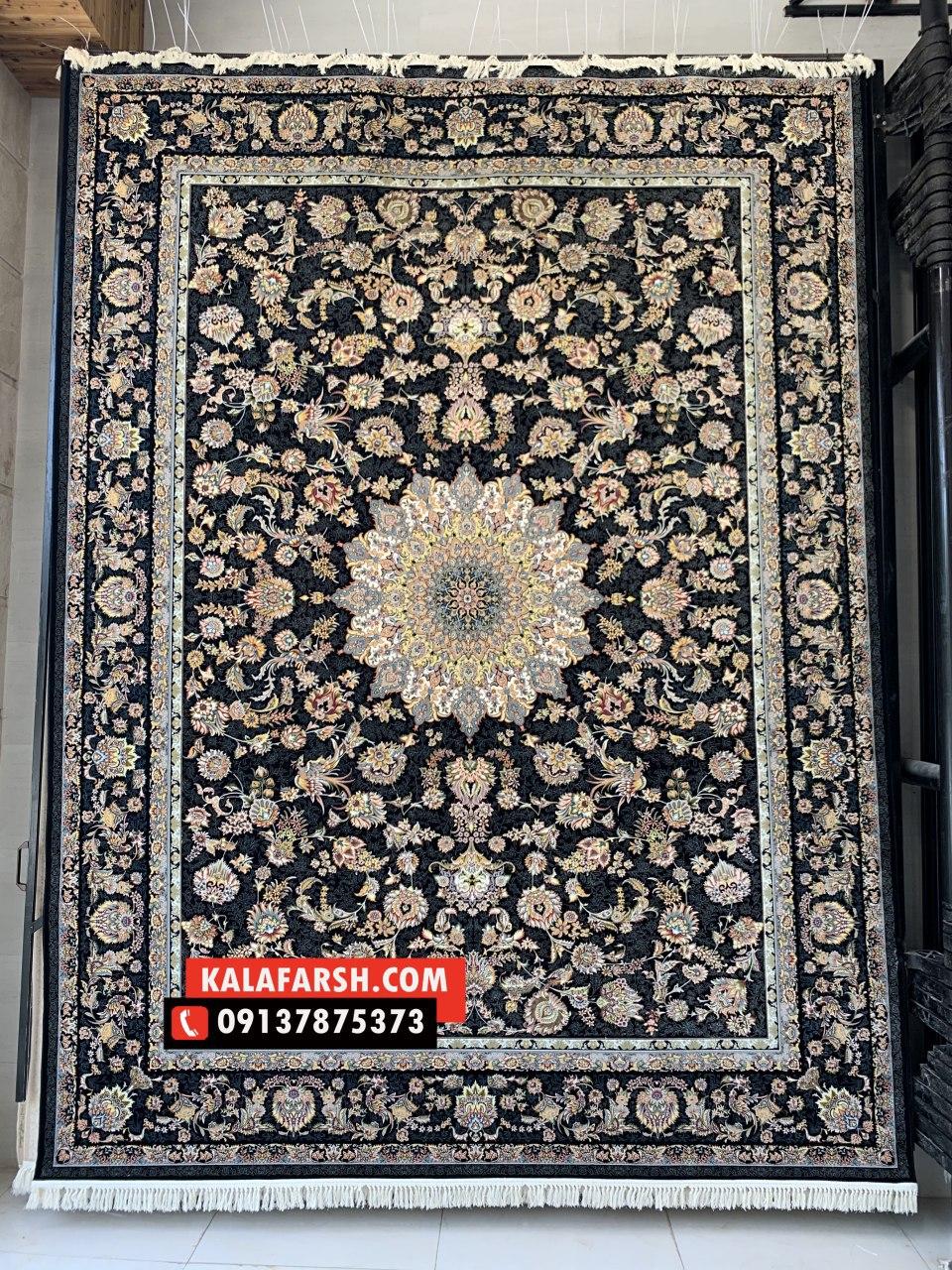 فرش کاشان طرح افشان قجری 1200 شانه - Image 7