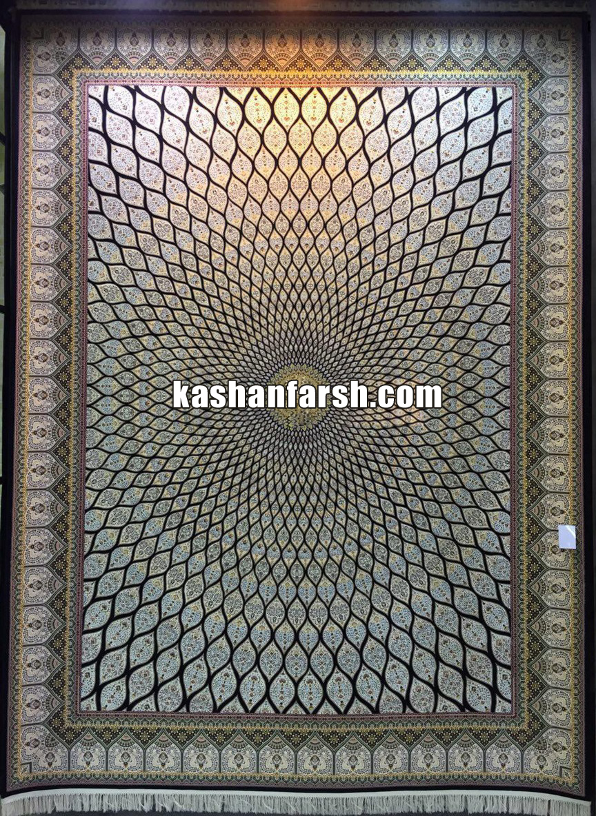 فرش کاشان نقشه گنبد 1200 شانه