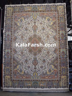 فرش کاشان طرح اثار1200 شانه