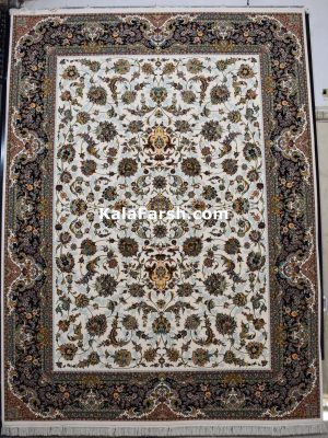 فرش کاشان 700 شانه طرح افشان دلربا