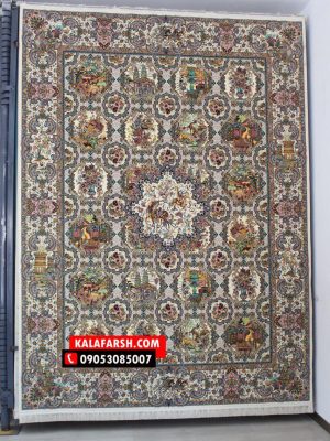فرش کاشان طرح خشتی 1200 شانه