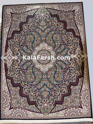 فرش کاشان طرح ترمه 1000 شانه