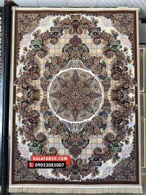 فرش کاشان طرح حریر 1000 شانه