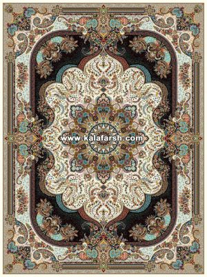 فرش کاشان طرح نسترن 1000 شانه