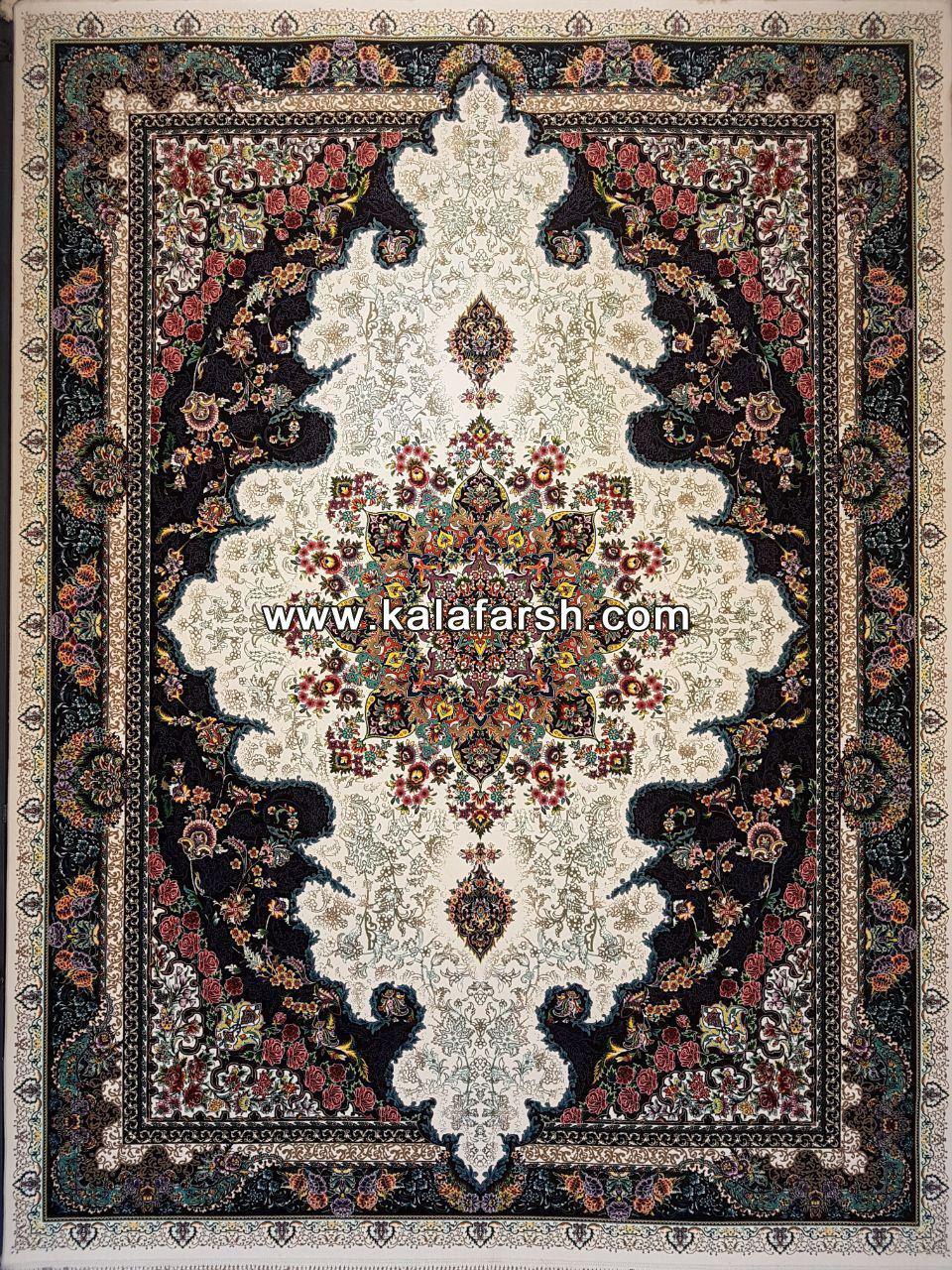 فرش کاشان طرح دریای نور 700 شانه