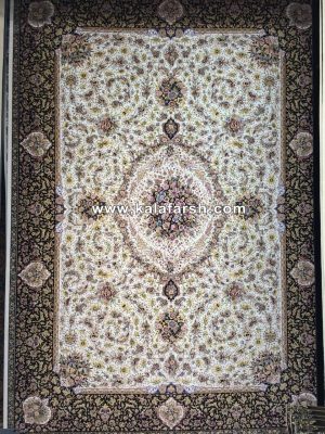 فرش کاشان طرح گلستان 1200 شانه برجسته