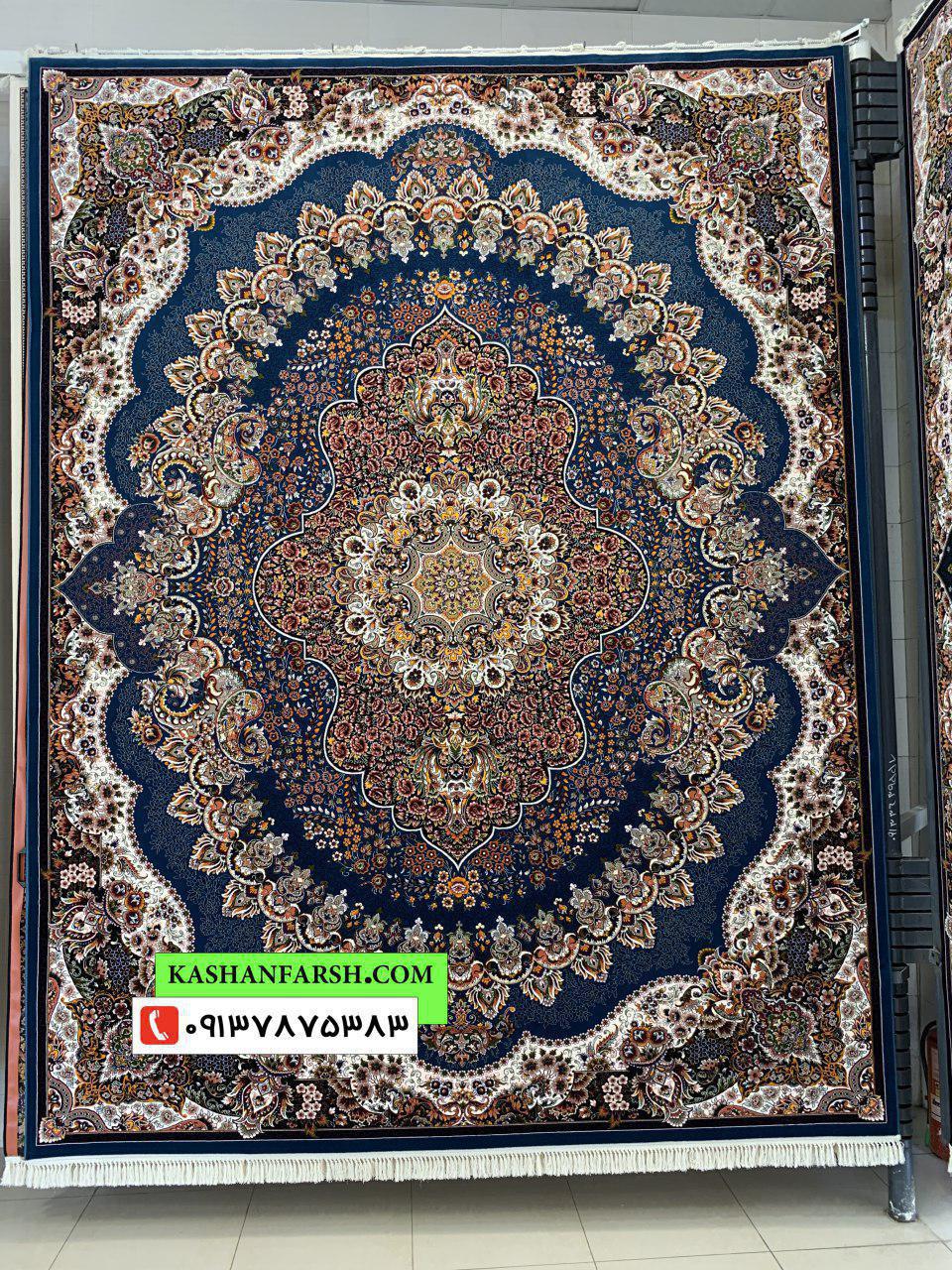 فرش کاشان طرح ارکیده 700 شانه - Image 3