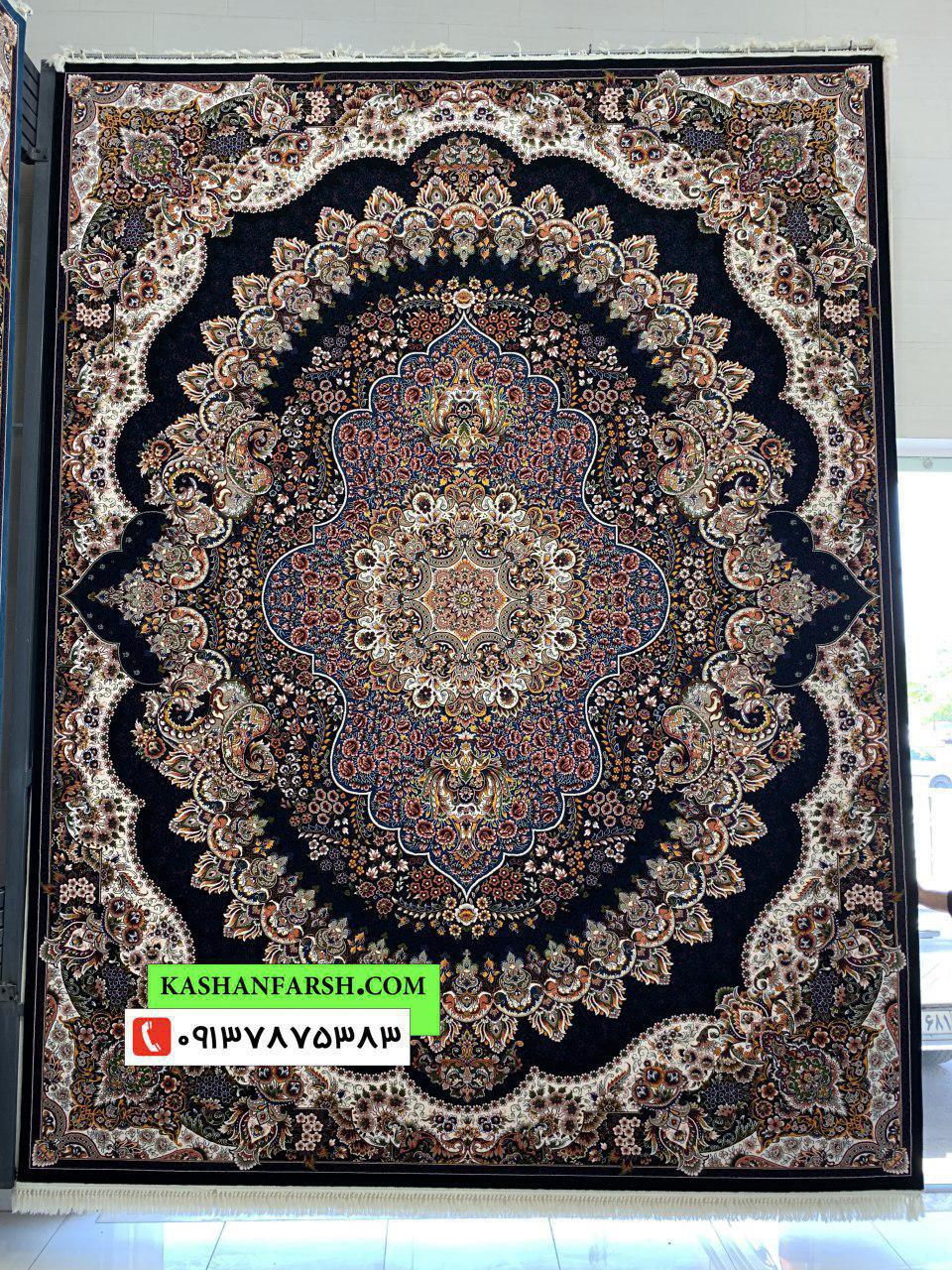 فرش کاشان طرح ارکیده 700 شانه - Image 4