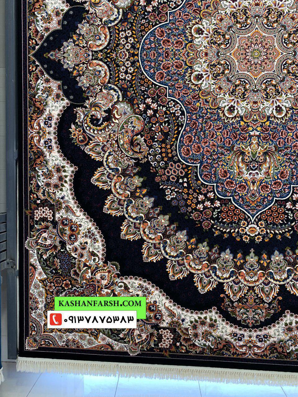 فرش کاشان طرح ارکیده 700 شانه