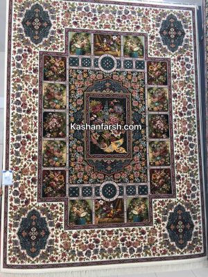 فرش ماشینی باغ ارم 1000 شانه