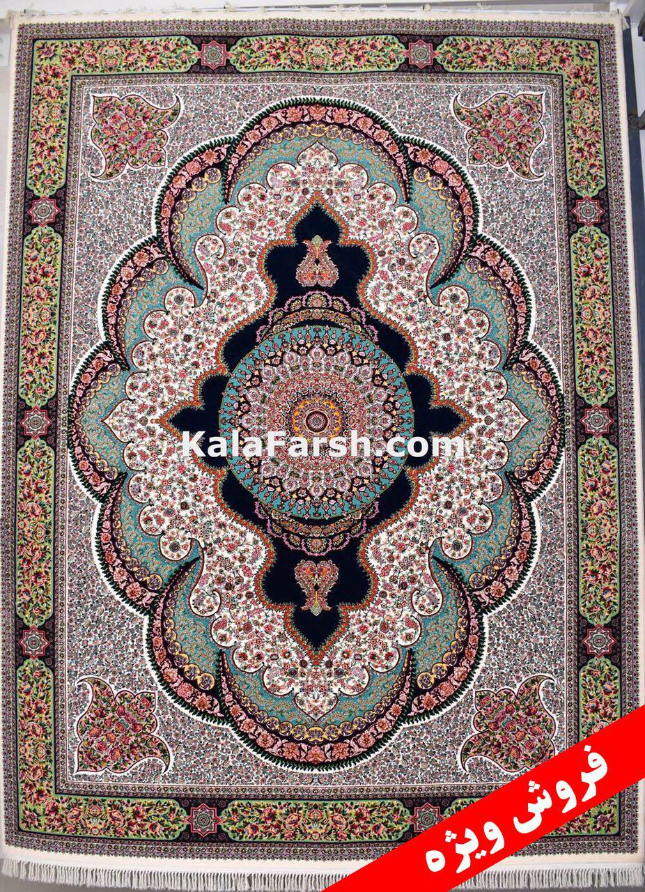 (فرش کاشان طرح آرشیدا کرم 700 شانه (تخفیفی - Image 2