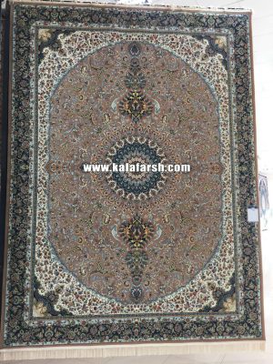 فرش کاشان طرح رخ شاه 1200 شانه