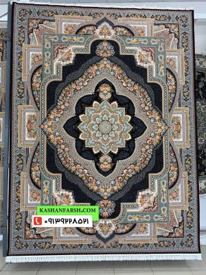 فرش کاشان طرح باغ معلق 1200 شانه