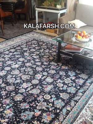 فرش کاشان طرح افشان زنبق 1200 شانه