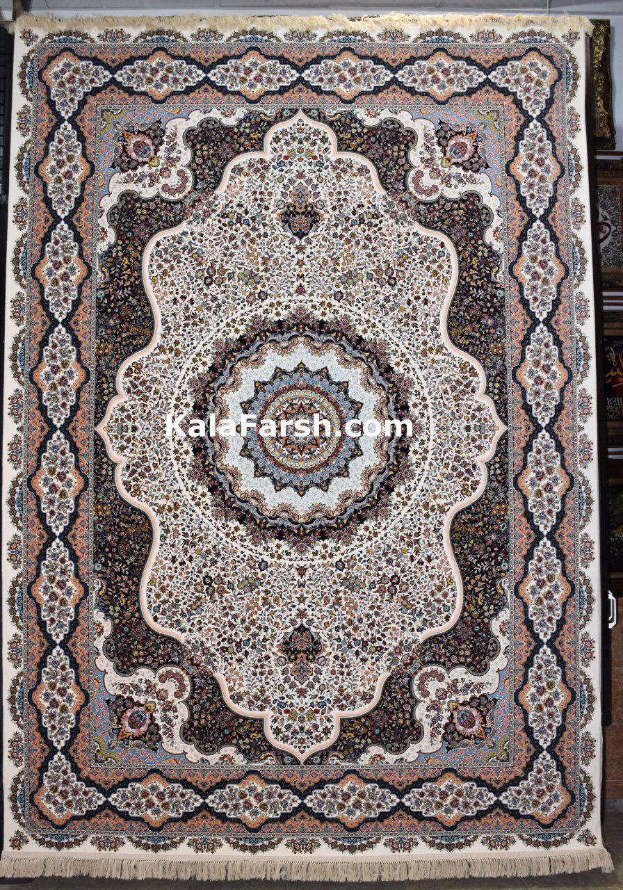 فرش کاشان طرح گلبرگ 1200 شانه