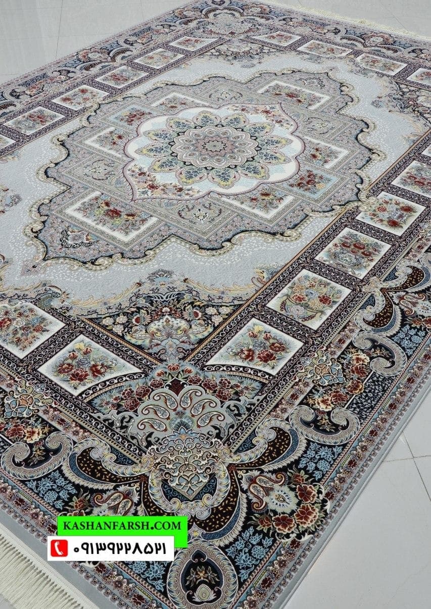 فرش کاشان طرح حوض نقره 1200 شانه - Image 5