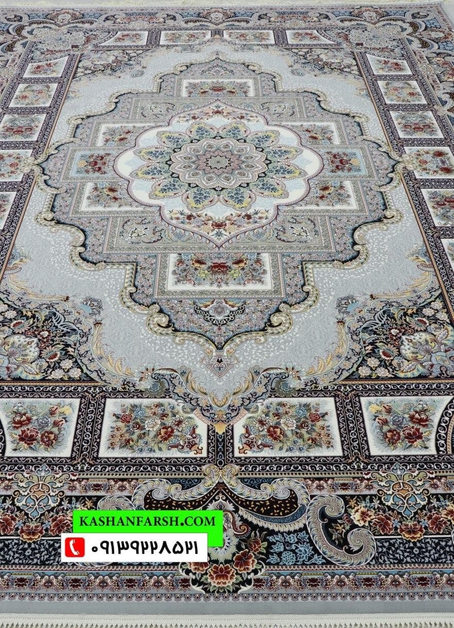 فرش کاشان طرح حوض نقره 1200 شانه - Image 7