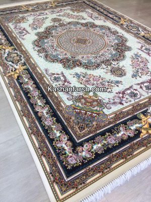 فرش کاشان طرح فلورا 1200 شانه