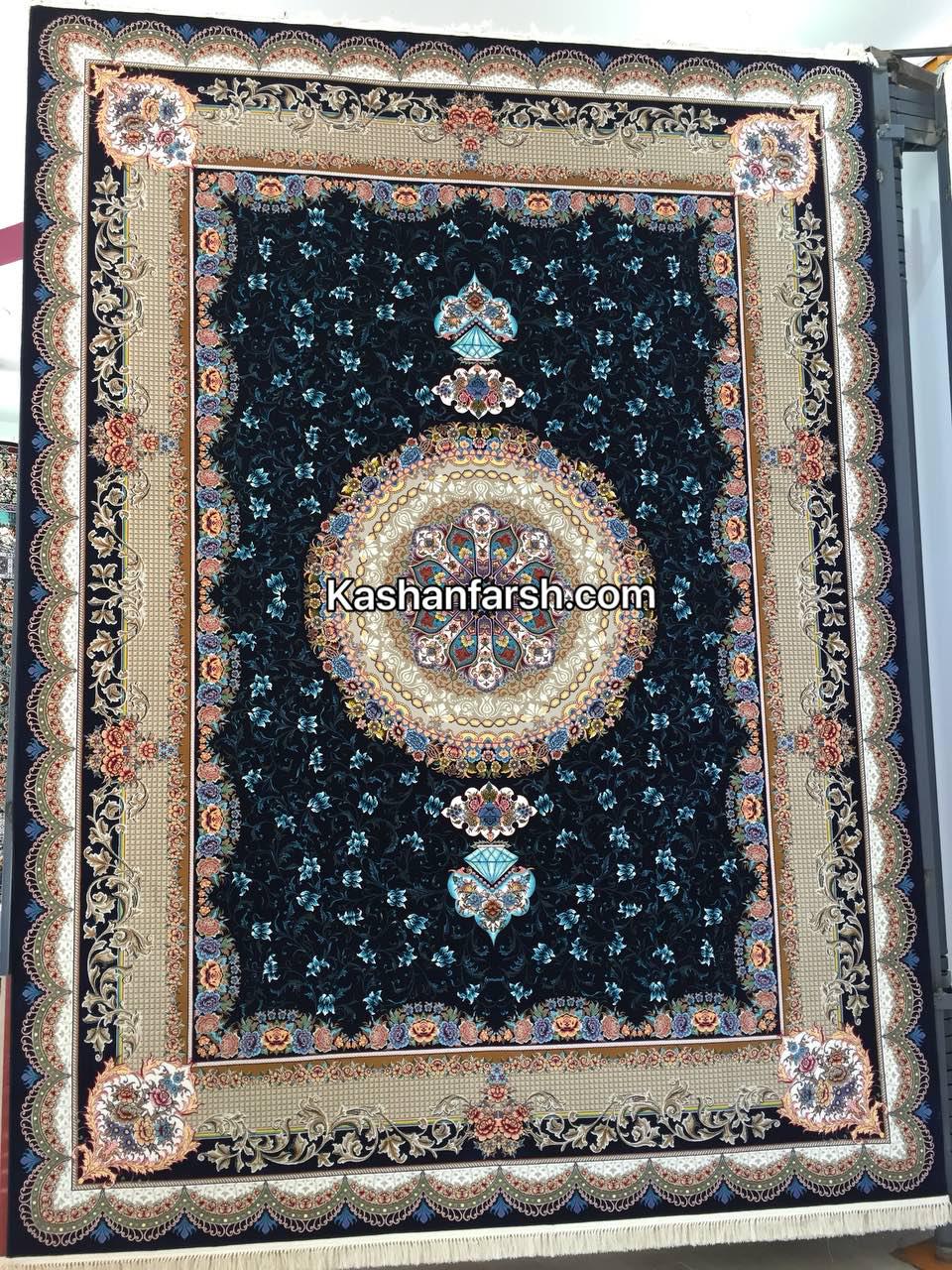 فرش کاشان طرح الماس 1000 شانه