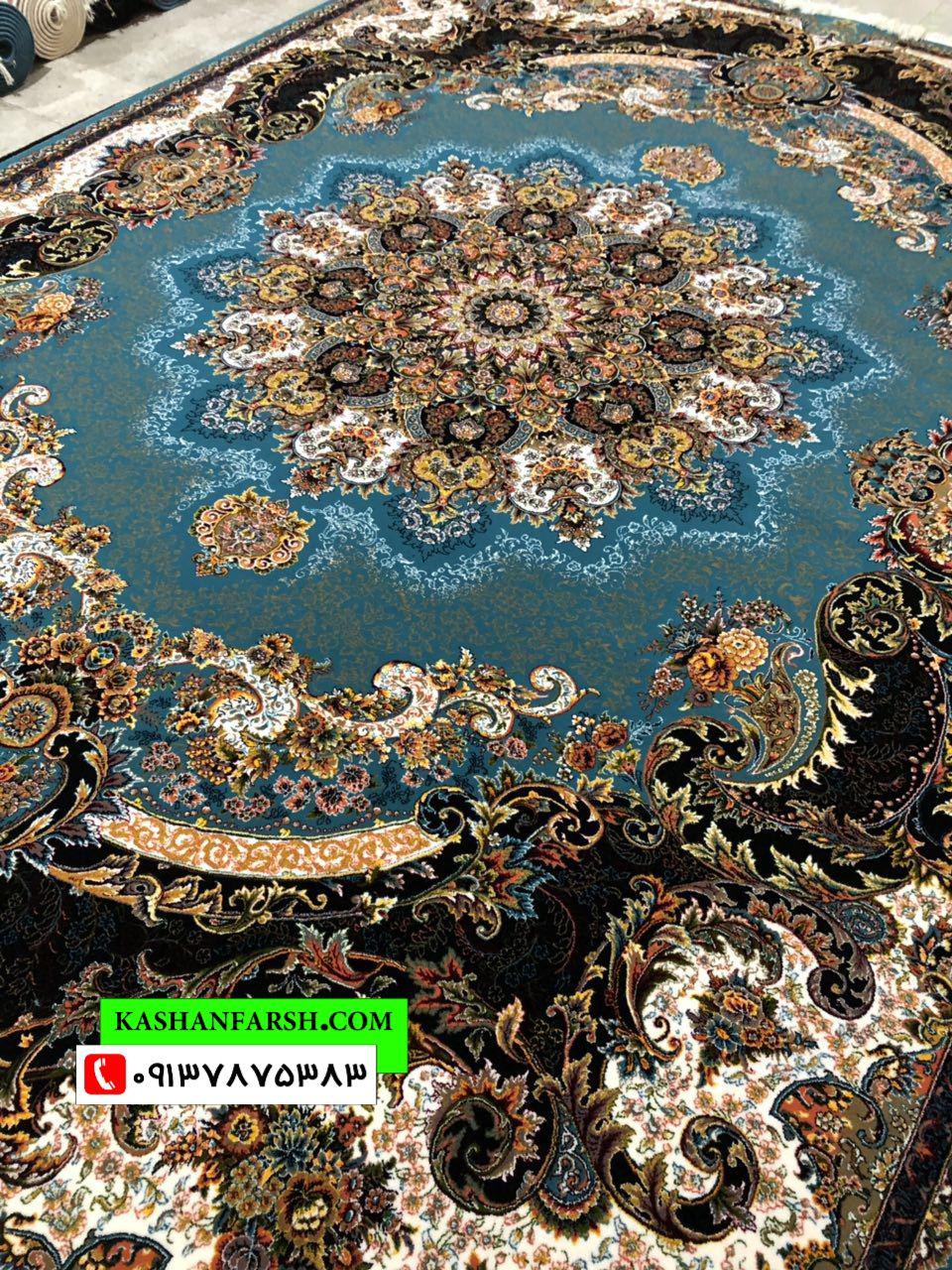 فرش کاشان طرح برکه 700 شانه