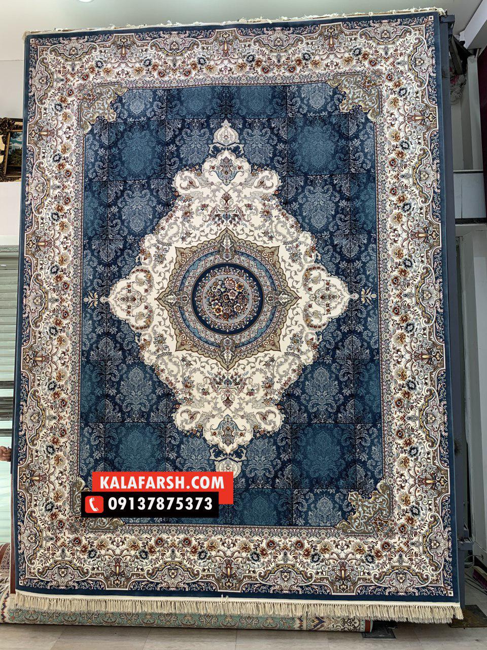 فرش کاشان طرح نیلوفر 700 شانه - Image 4