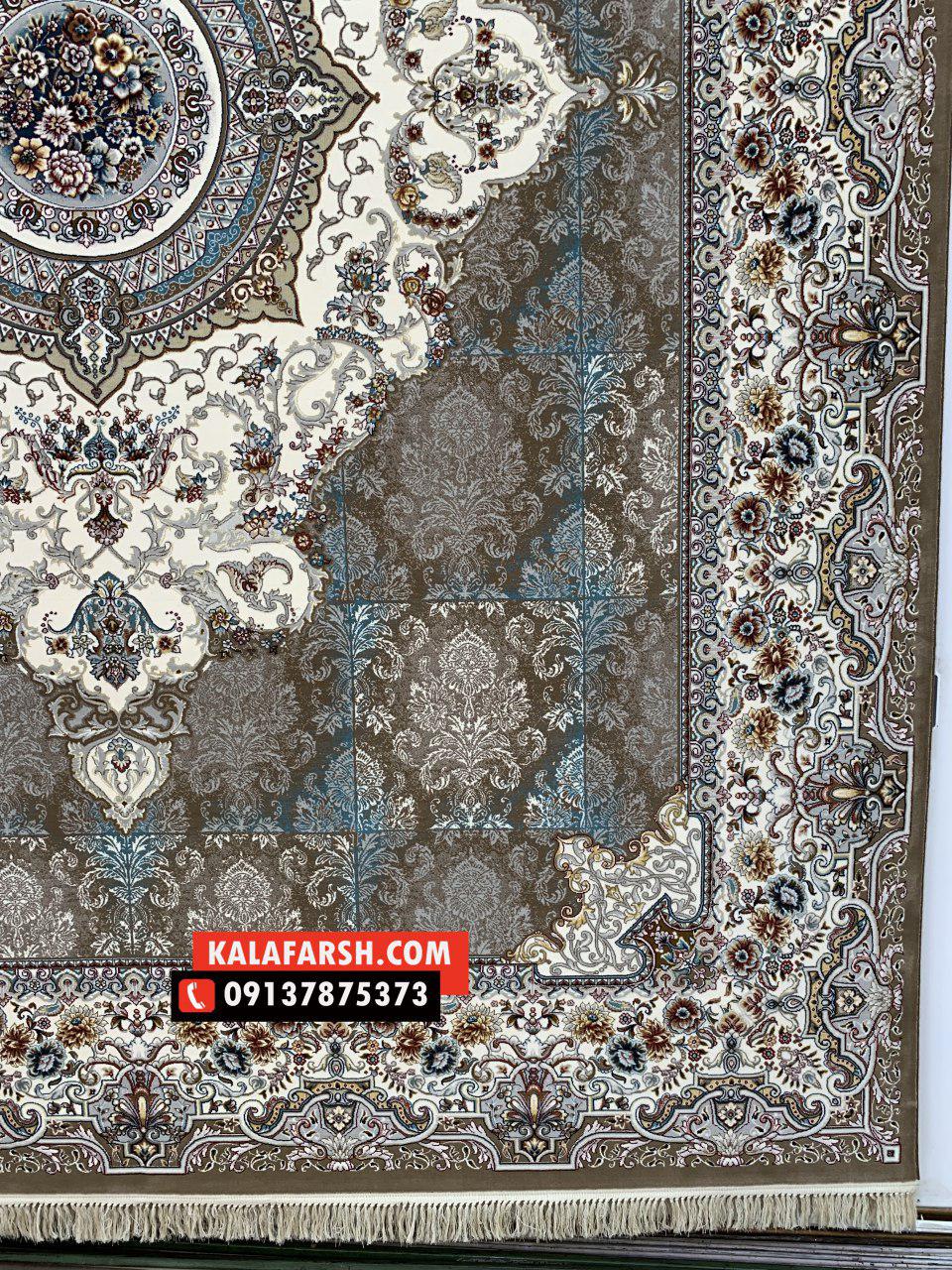 فرش کاشان طرح نیلوفر 700 شانه - Image 7