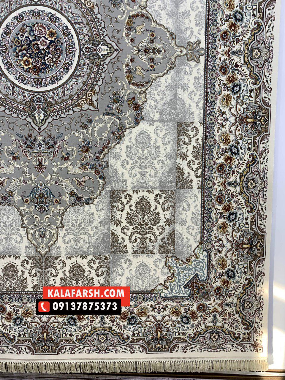 فرش کاشان طرح نیلوفر 700 شانه - Image 2