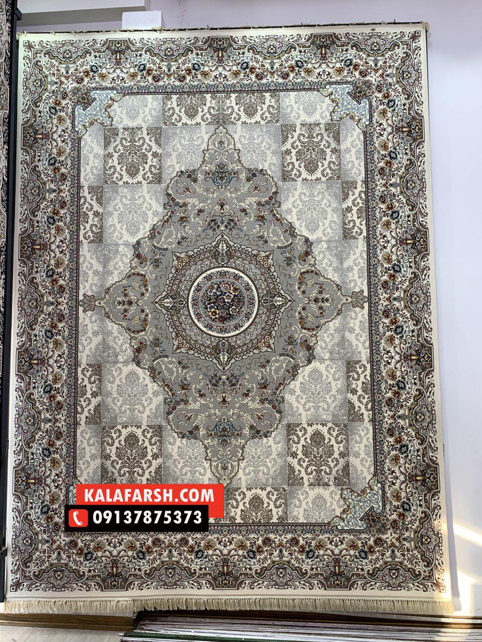 فرش کاشان طرح نیلوفر 700 شانه