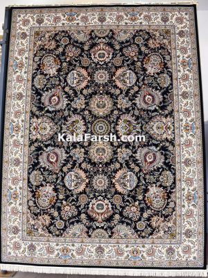 فرش کاشان طرح باغ بهشت 700 شانه