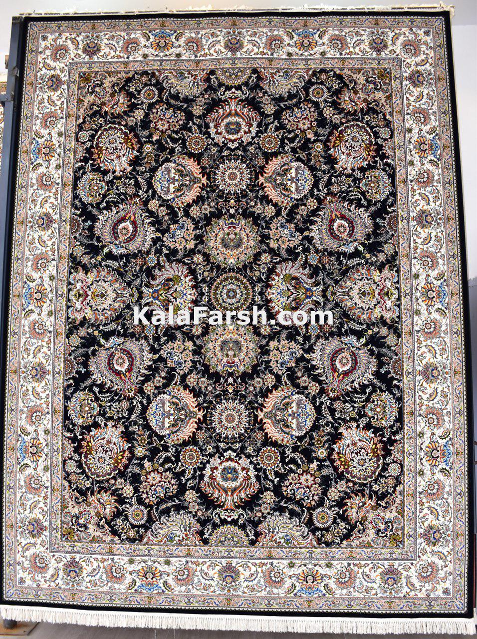 فرش کاشان طرح باغ بهشت 700 شانه - Image 2