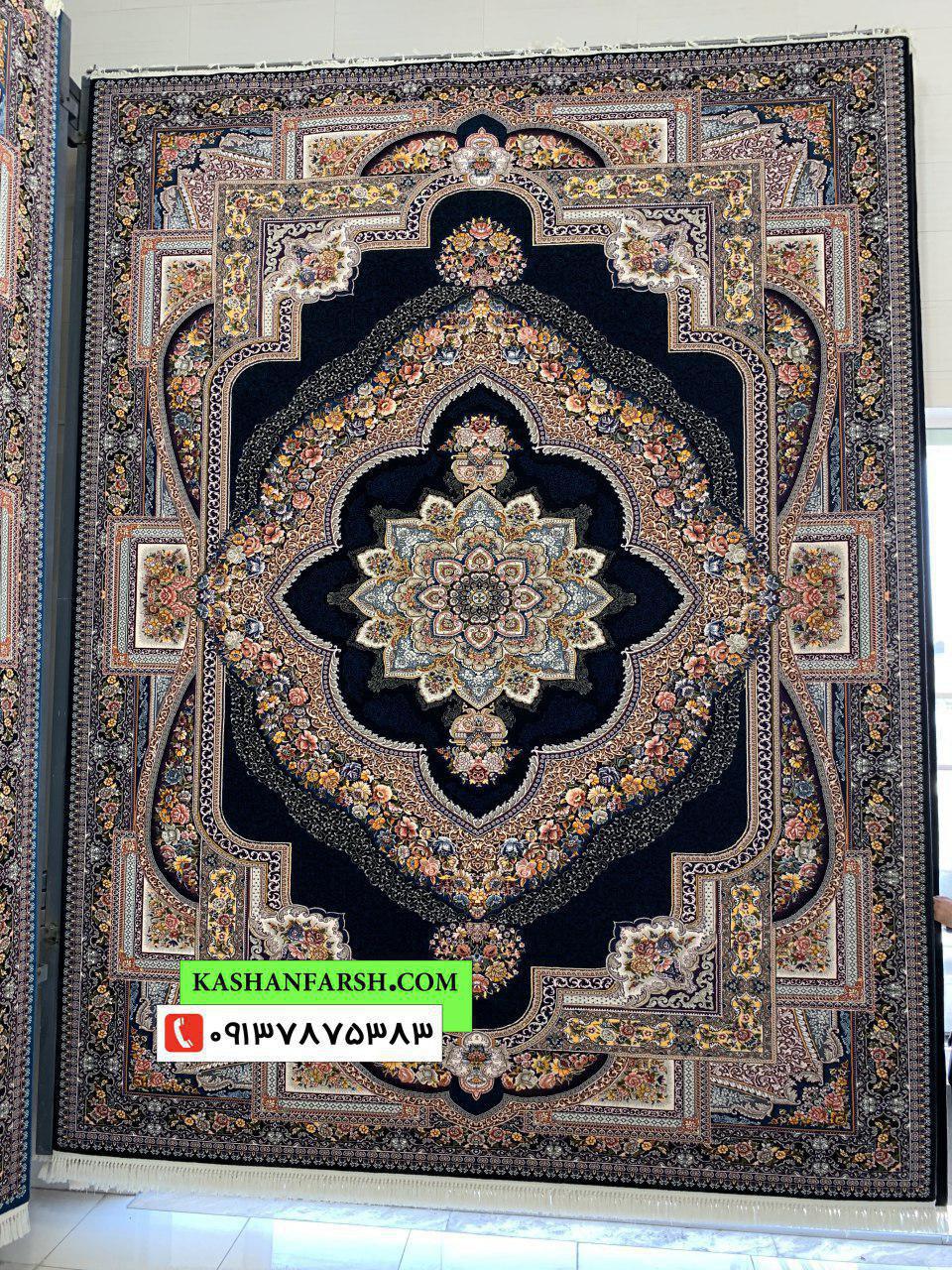 فرش کاشان طرح باغ معلق 700 شانه - Image 2