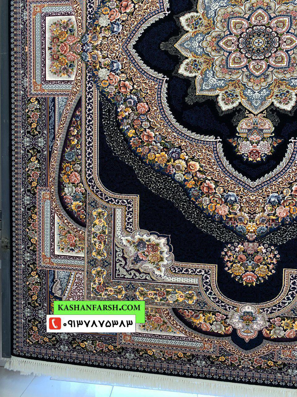 فرش کاشان طرح باغ معلق 700 شانه - Image 5