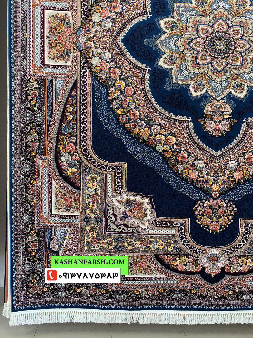 فرش کاشان طرح باغ معلق 700 شانه - Image 6