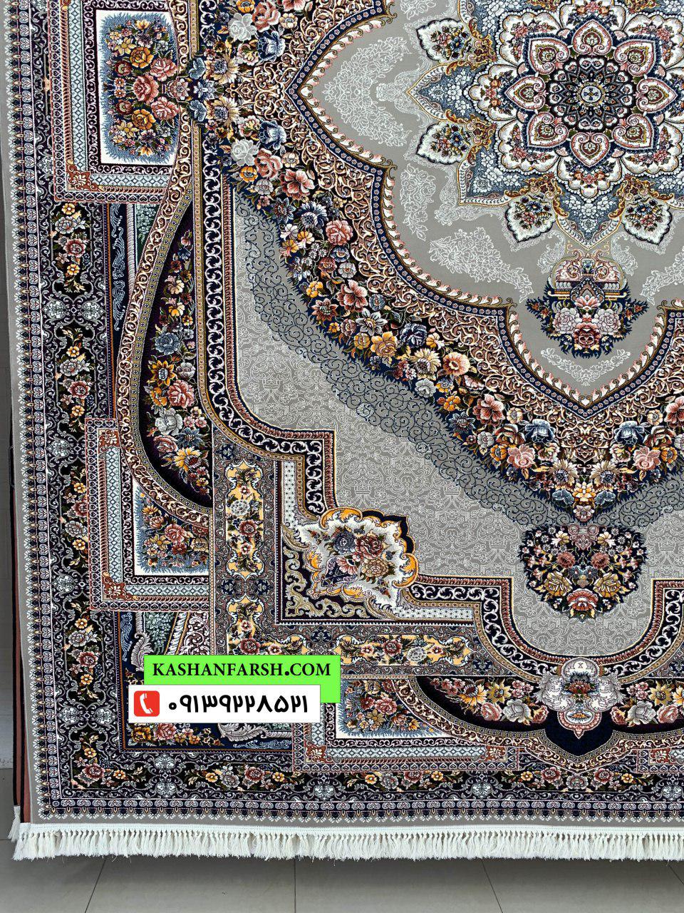 فرش کاشان طرح باغ معلق 700 شانه