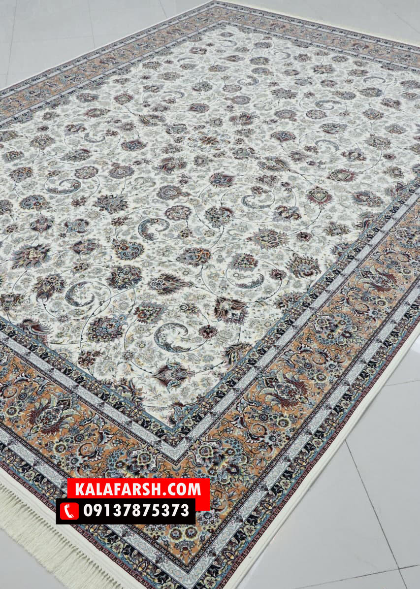 فرش کاشان طرح افشان جدید 1200 شانه
