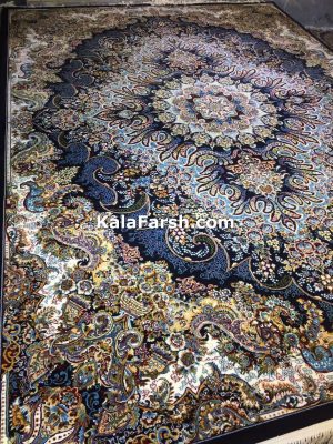 فرش کاشان طرح ملورین طرح 700 شانه