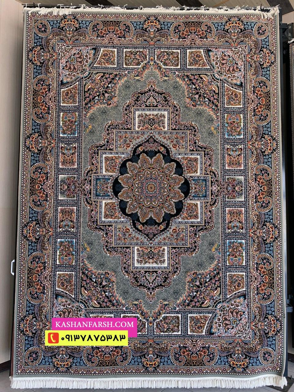 فرش کاشان طرح حوض نقره 700 شانه