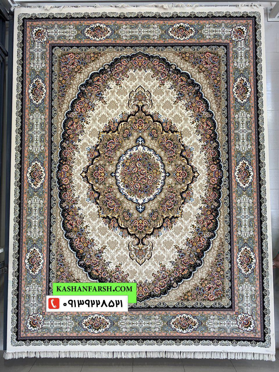 فرش کاشان طرح پریناز 1200 شانه - Image 2