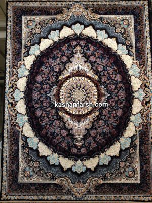 فرش کاشان طرح زیگورات 1200 شانه