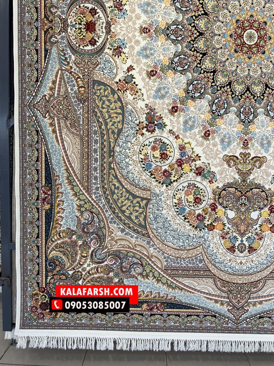 فرش کاشان طرح شاه چراغ 1200 شانه - Image 6