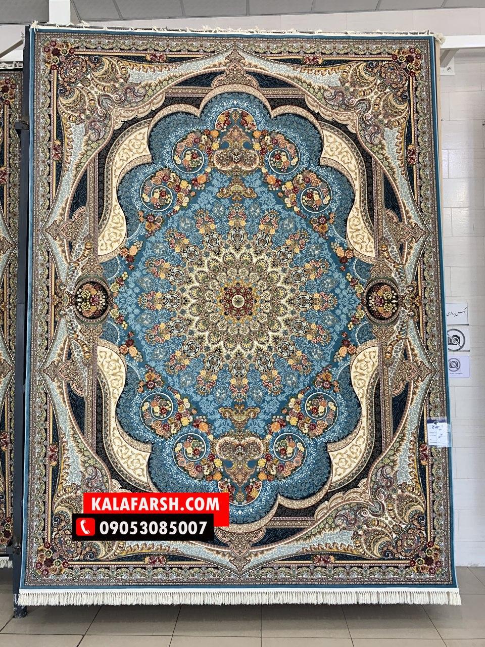 فرش کاشان طرح شاه چراغ 1200 شانه - Image 3