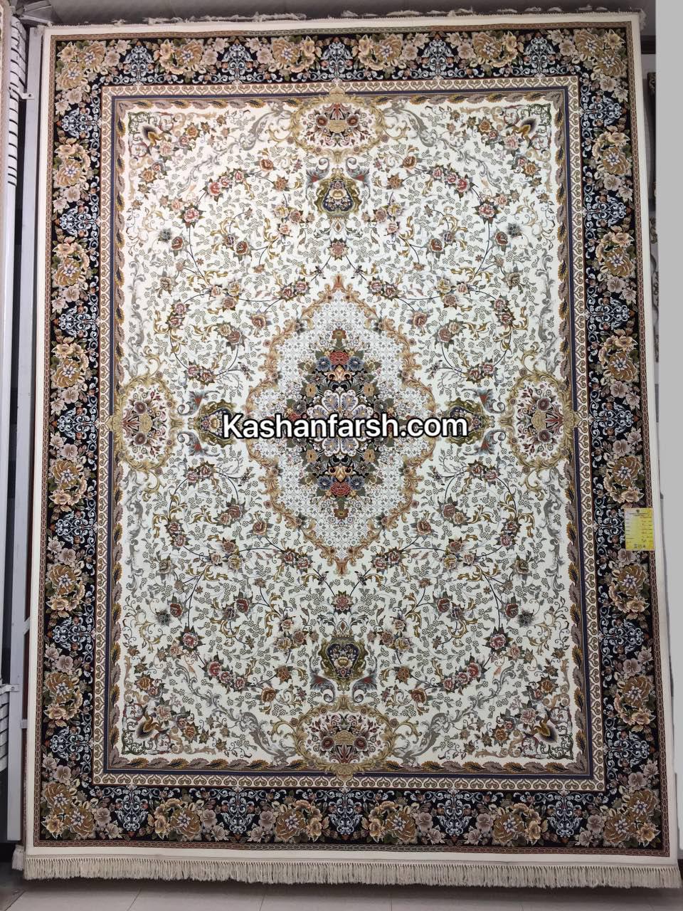 فرش گل برجسته طرح کاملیا 1000 شانه - Image 2