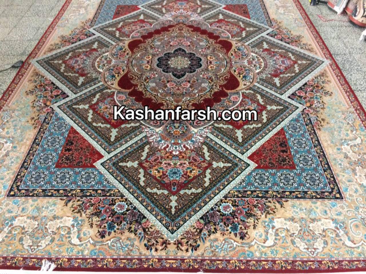 فرش کاشان طرح آرزو 700 شانه - Image 2