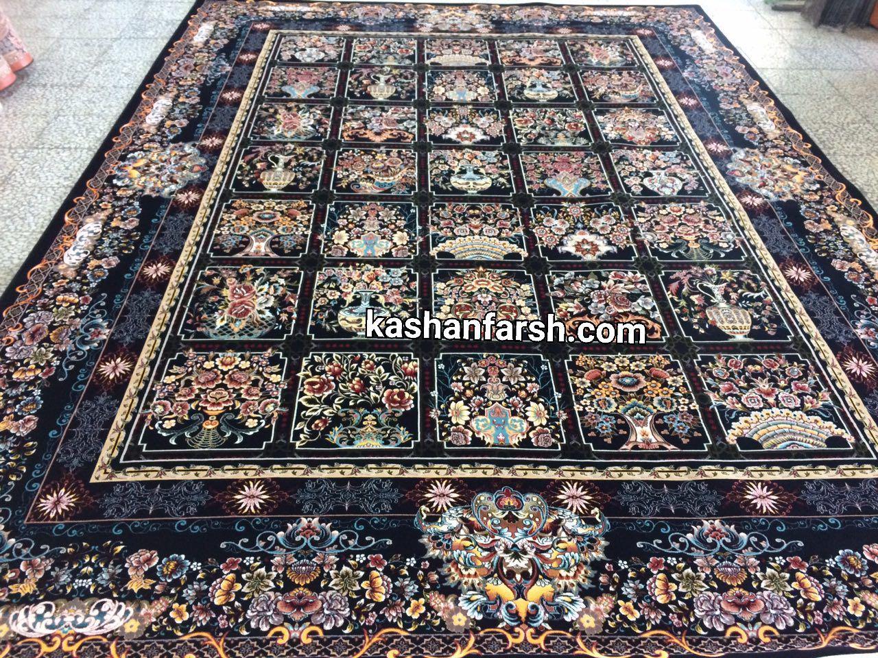 فرش کاشان طرح زیبای گلناز 700 شانه