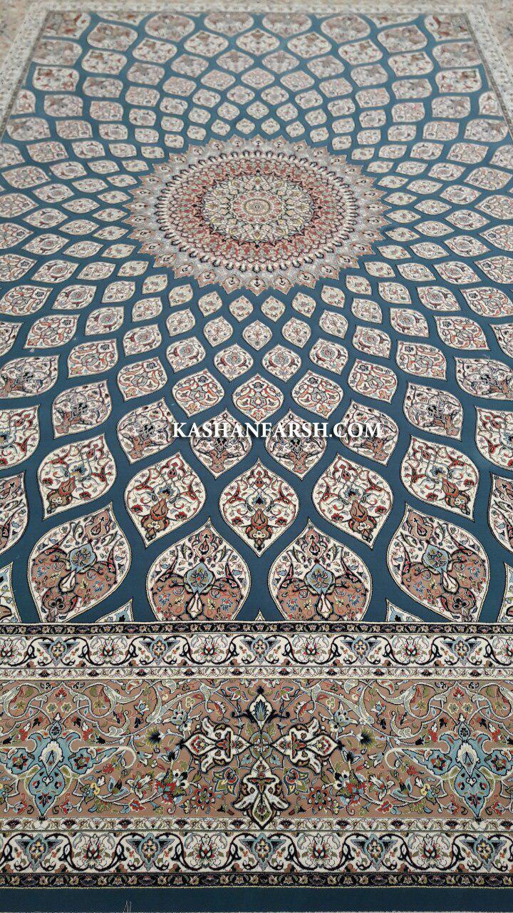 فرش کاشان طرح گبند 1200 شانه برجسته - Image 2