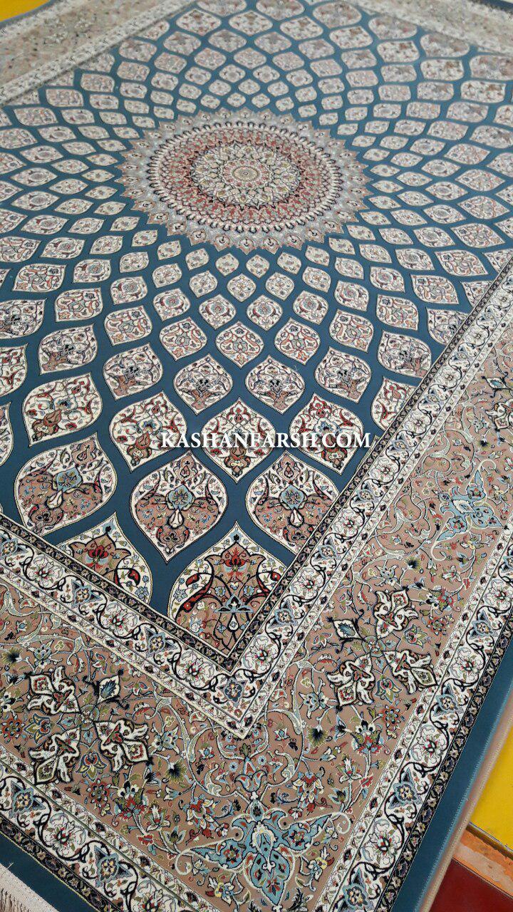 فرش کاشان طرح گبند 1200 شانه برجسته - Image 6